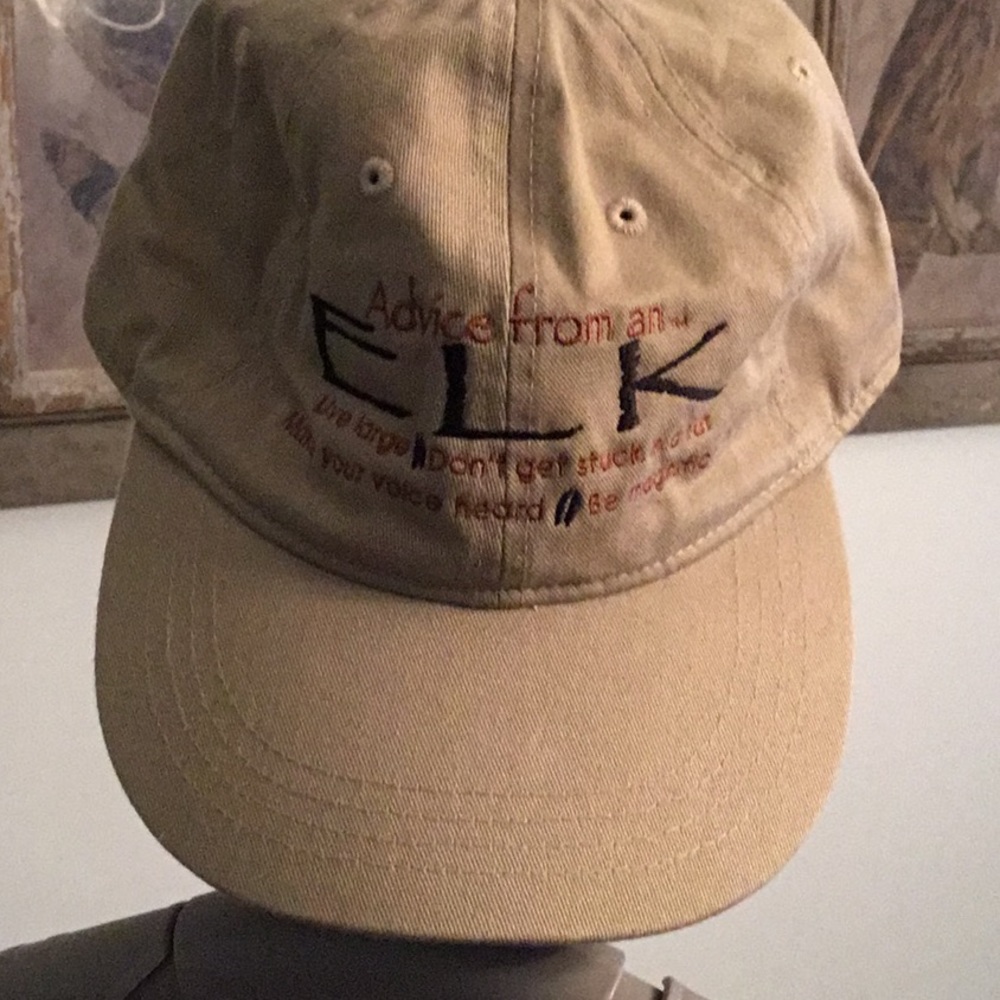 Advice from an Elk baseball cap